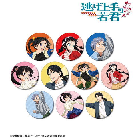 『逃げ上手の若君』描き下ろし 鬼ごっこver. トレーディングマット缶バッジ(単位/BOX)【202510再販】